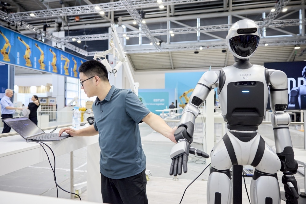 : Dazu kamen rund 1‘100 Roboter, darunter auch humanoide Exemplare. (Bild: Messe München GmbH)