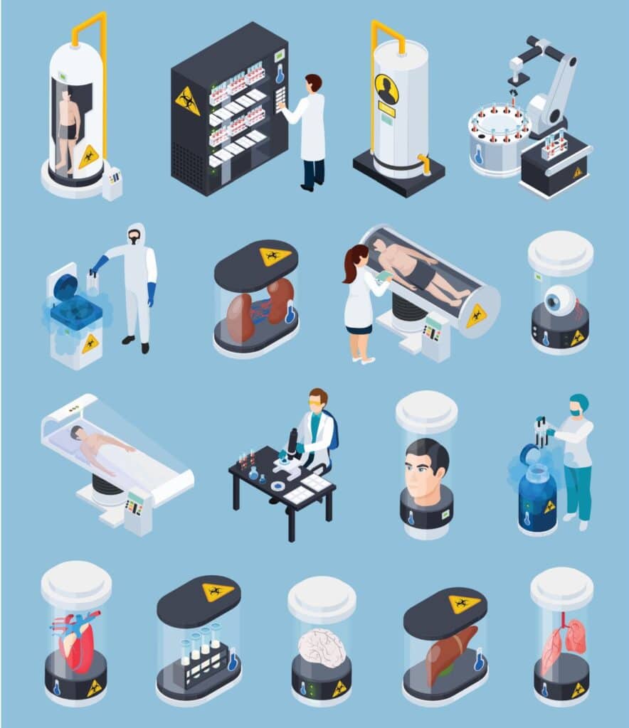 Das interessierende Gewebe kann in Paraffin eingebettet und in Formalin fixiert oder – wie hier – gekühlt gelagert und anschliessend mit feinen Kryo-Schnitten in die richtige Form für die mikroskopische Analyse gebracht werden. (Bilder: Adpic)